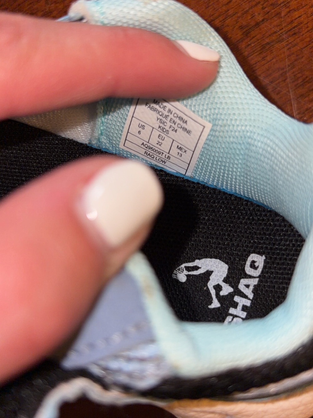 Shaq Baby Boy Sneakers Blue, Black And White Size 6 - Picture 7 of 9